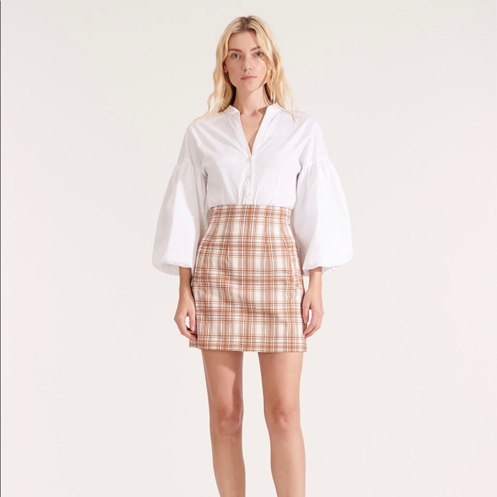 Veronica Beard Roman Plaid Miniskirt